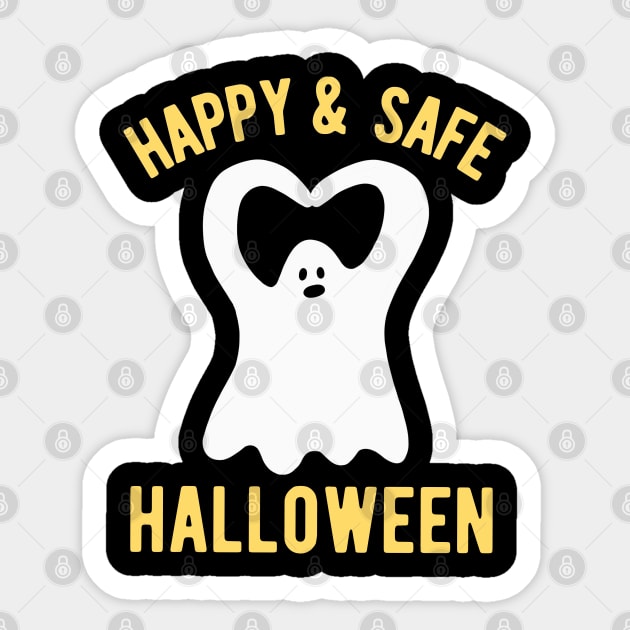 Happy and Safe Halloween Ghost Sticker by isstgeschichte